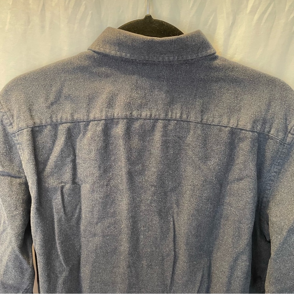 UNTUCKit Mens Large Tall Slim Flannel Long Sleeve Button Down Front Cotton Shirt - Picture 10 of 12